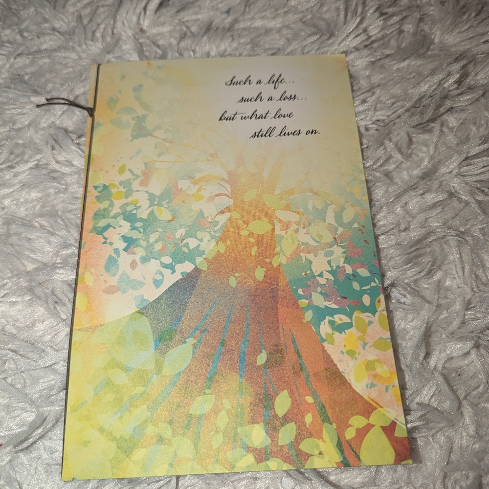 Hallmark Tree of Life Card Sympathy